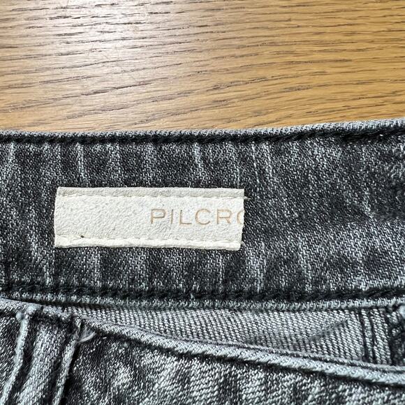 Pilcro Raw Hem Asymmetrical Front Skort‎ Black Womens 31 Vacation Beach Boho - Picture 4 of 8